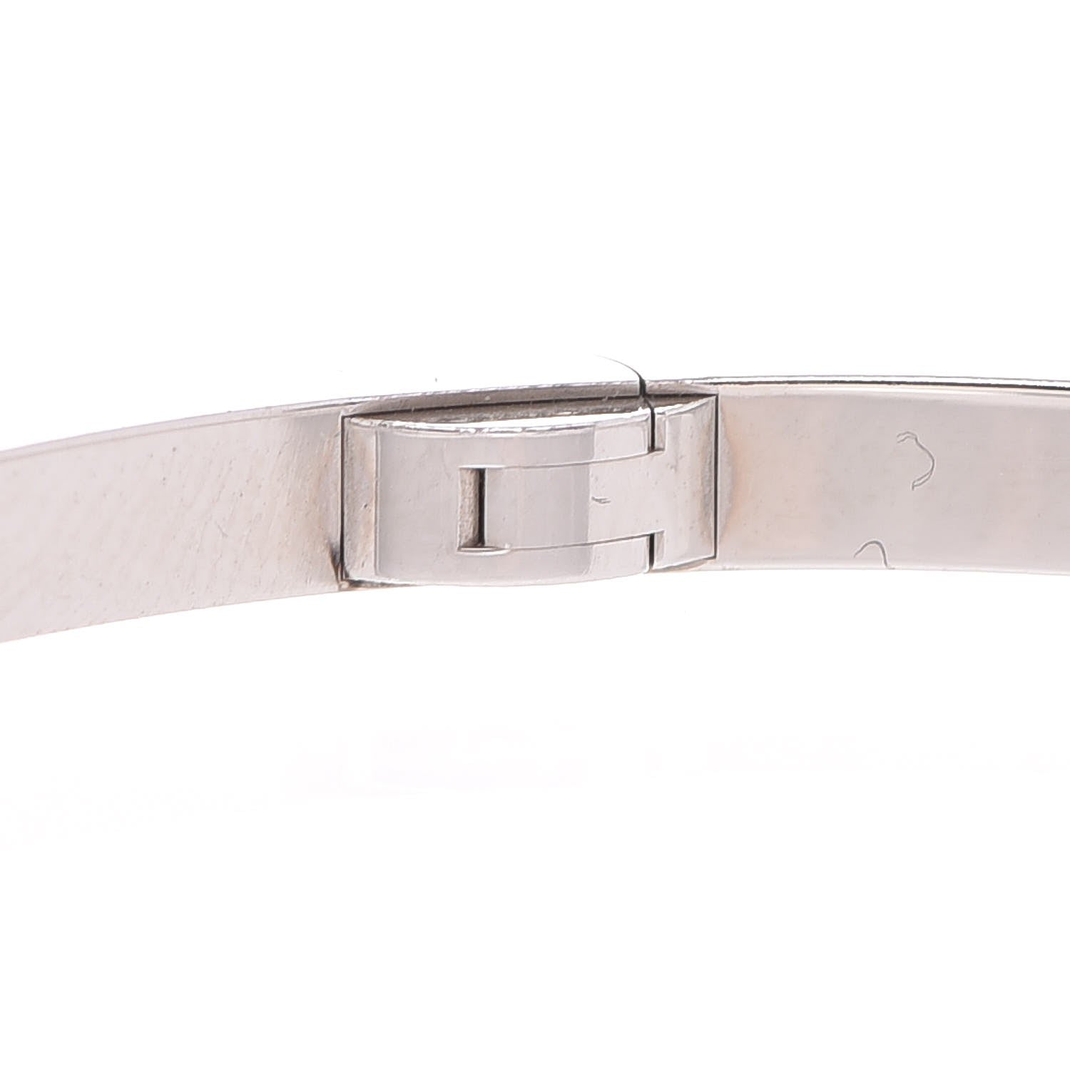 Cartier 18K White Gold 10 Diamond Small LOVE Bracelet 19 5 of 6