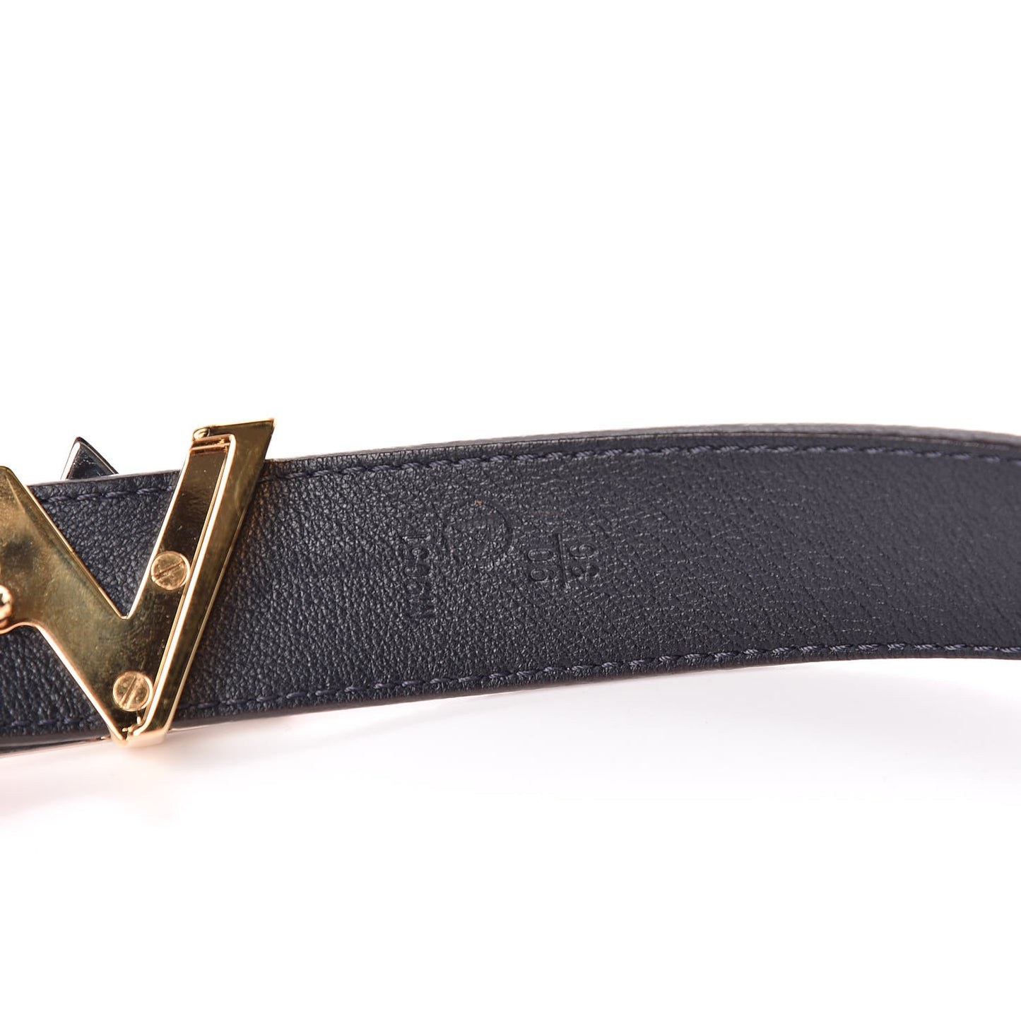 Epi 30mm LV Twist Belt 90 36 Denim Red