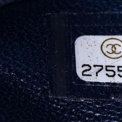 Chanel Woven Jersey Medium Single Flap Navy 7 of 10