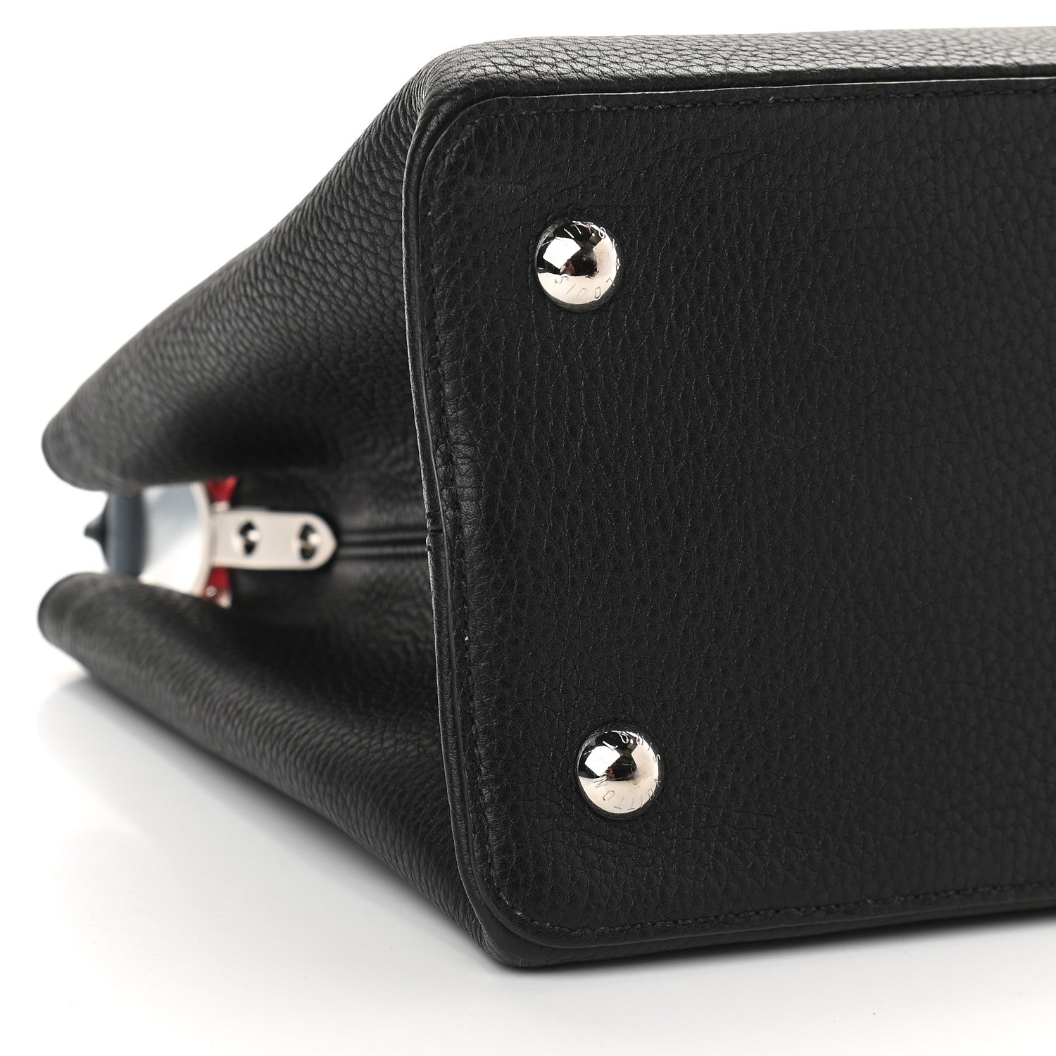 Louis Vuitton Taurillon Capucines MM Black Multicolor 6 of 7