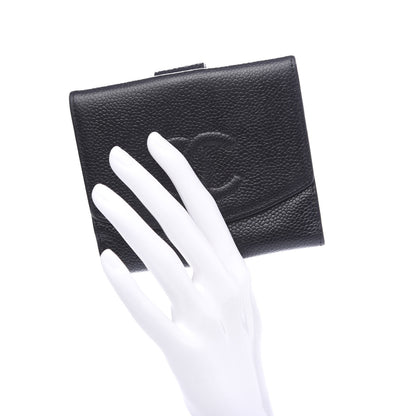 Chanel Caviar Timeless CC Compact French Wallet Black 2 of 9