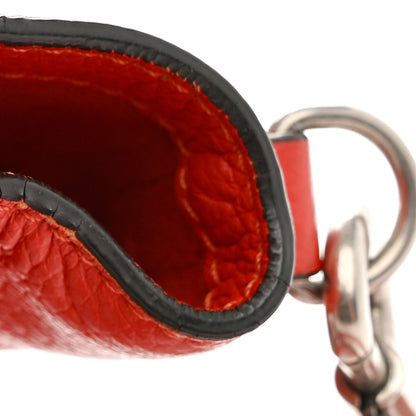 Celine Drummed Calfskin Nano Luggage Vermillion 12 of 13