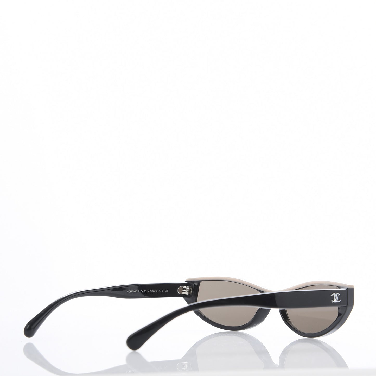 Acetate Oval Sunglasses 5415 Black
