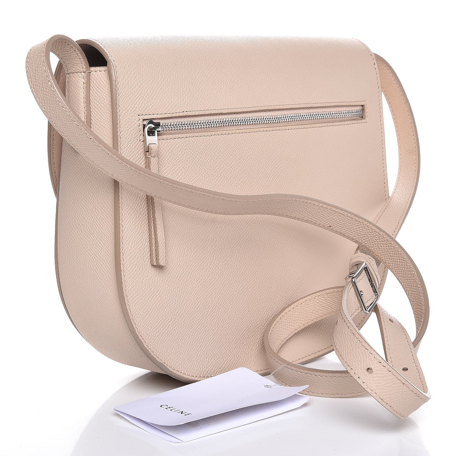 Celine Grained Calfskin Compact Trotteur Ballerina 3 of 8