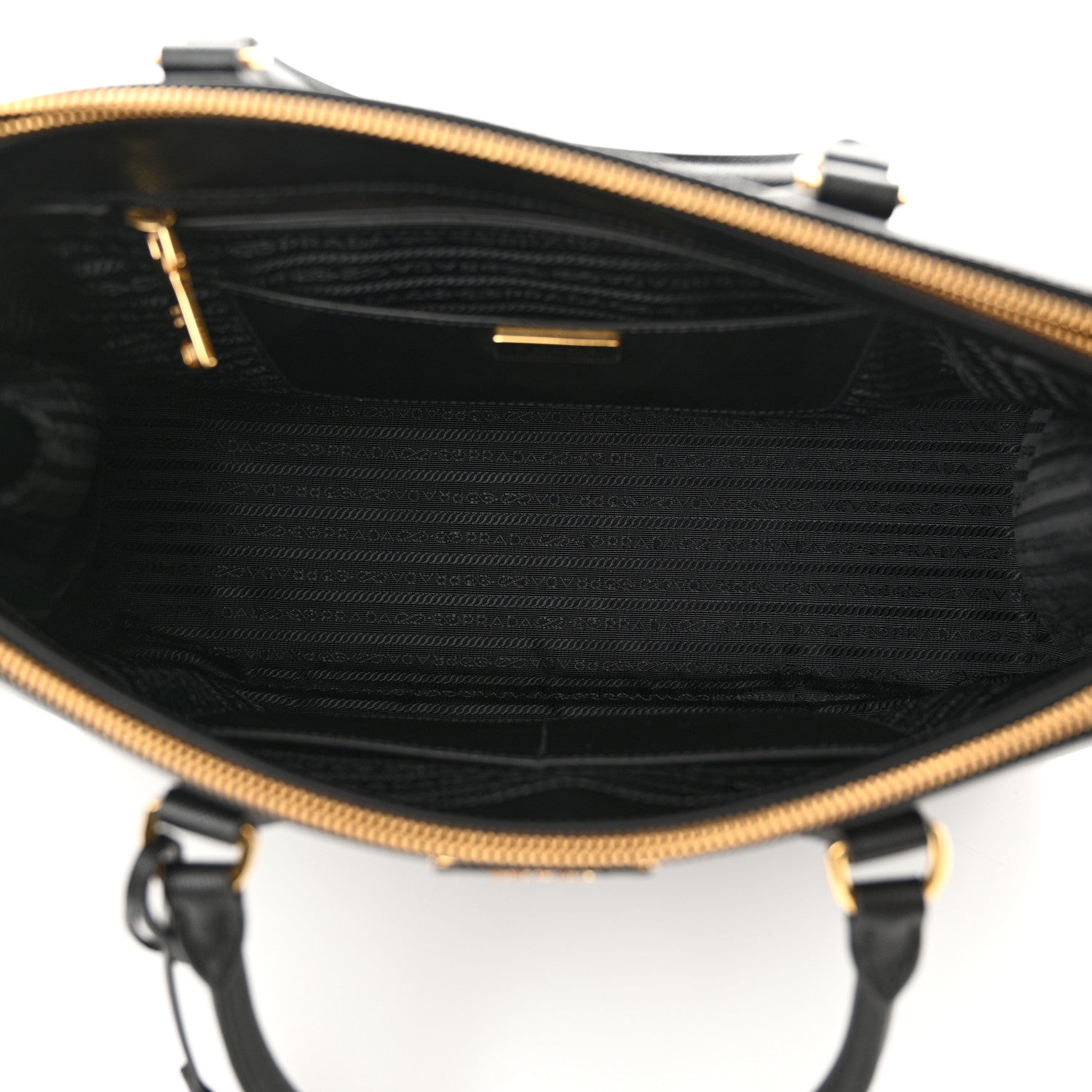 Prada Saffiano Lux Extra Large Galleria Double Zip Tote Black 5 of 9