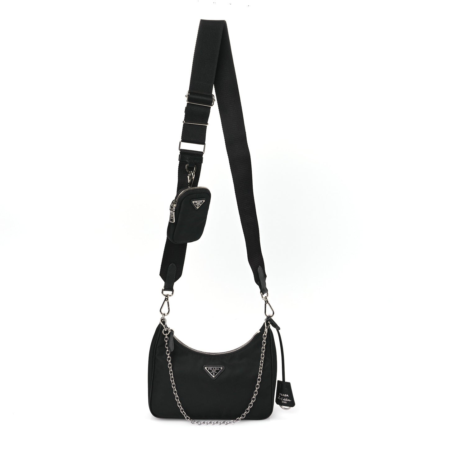 Nylon Re-Edition 2005 Shoulder Bag Black