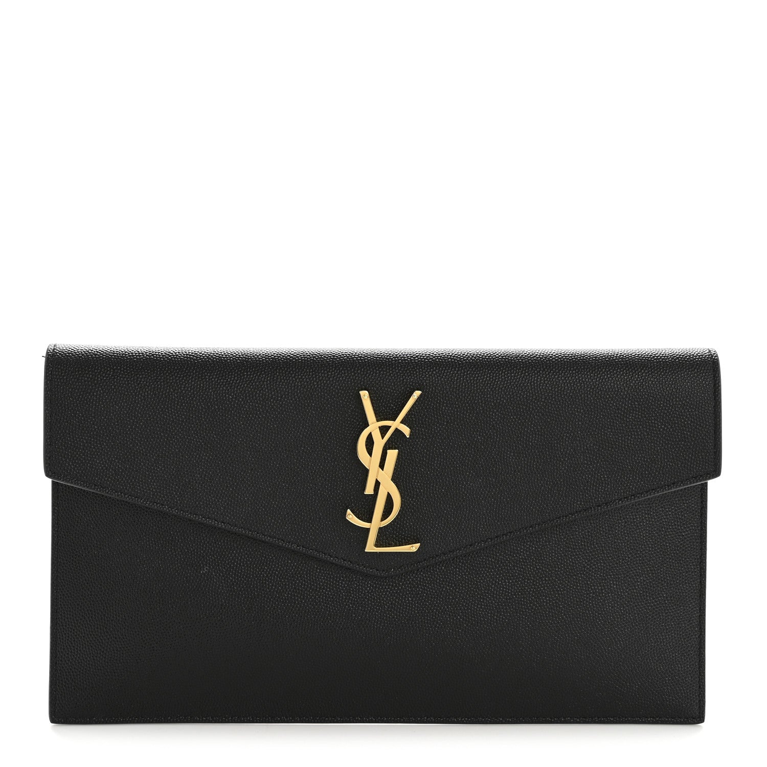Saint Laurent Grain De Poudre Uptown Pouch Black 1 of 9
