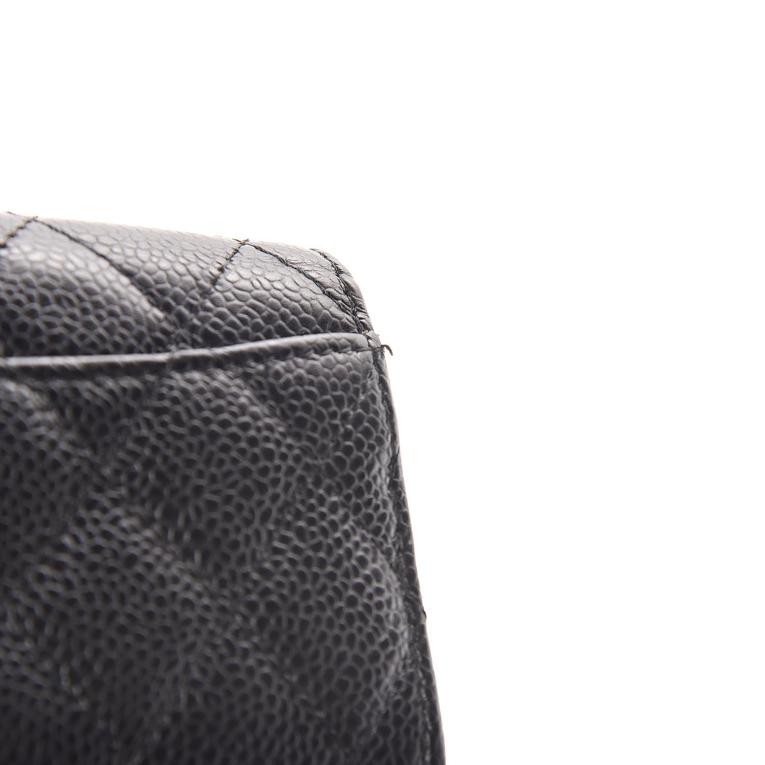 Chanel Caviar Quilted Flap Card Holder Wallet Black 9 of 10