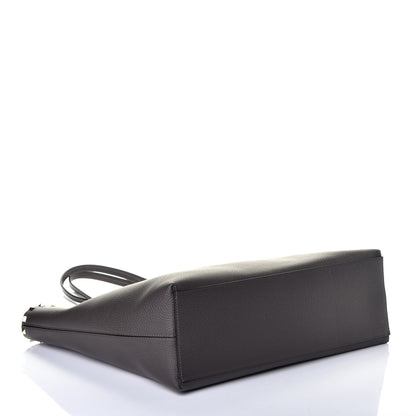 Valentino Garavani Grained Calfskin Rockstud Shoulder Tote Graphite 4 of 8