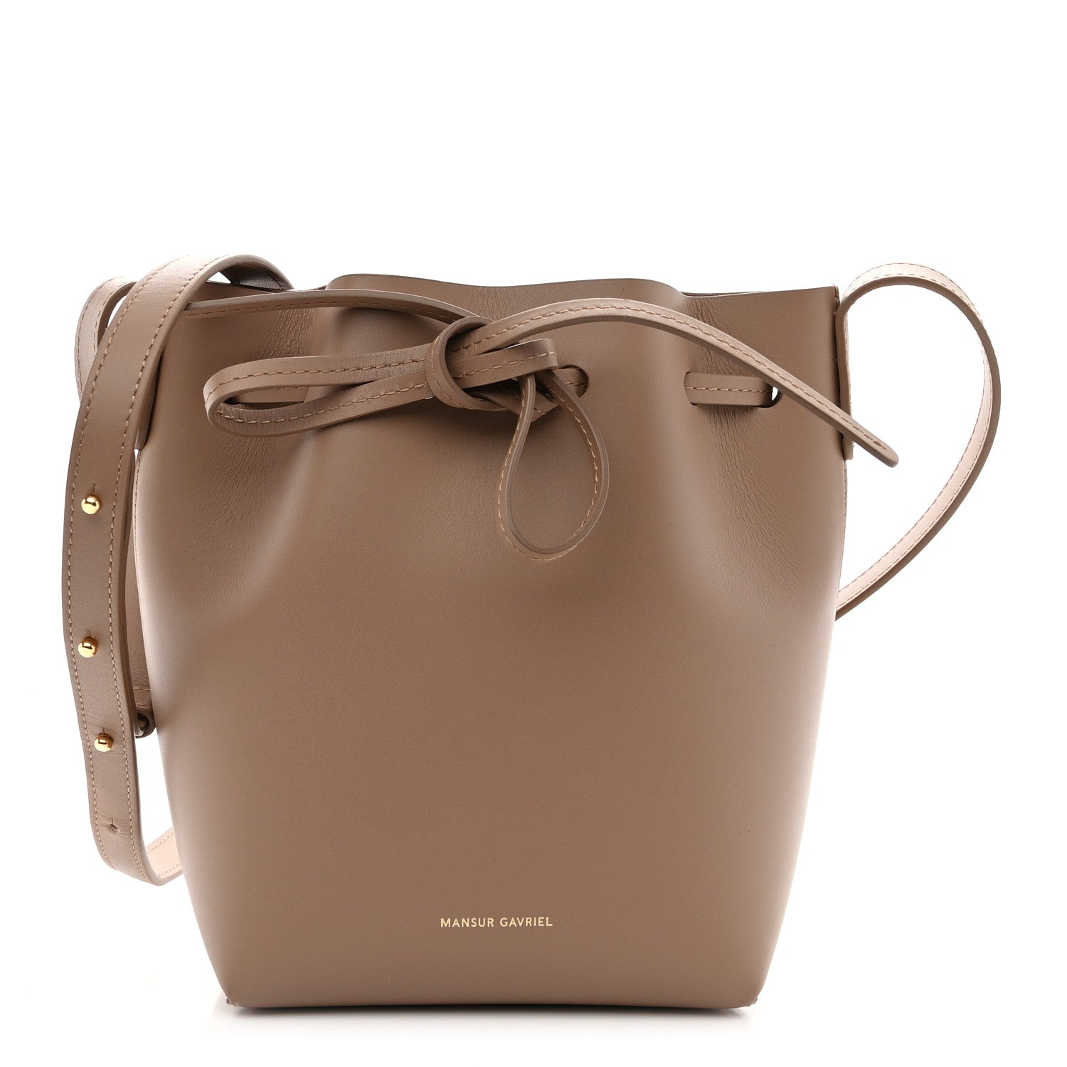 Mansur Gavriel Calfskin Mini Mini Bucket Bag Biscotto 1 of 10