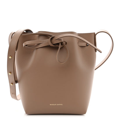 Mansur Gavriel Calfskin Mini Mini Bucket Bag Biscotto 1 of 10
