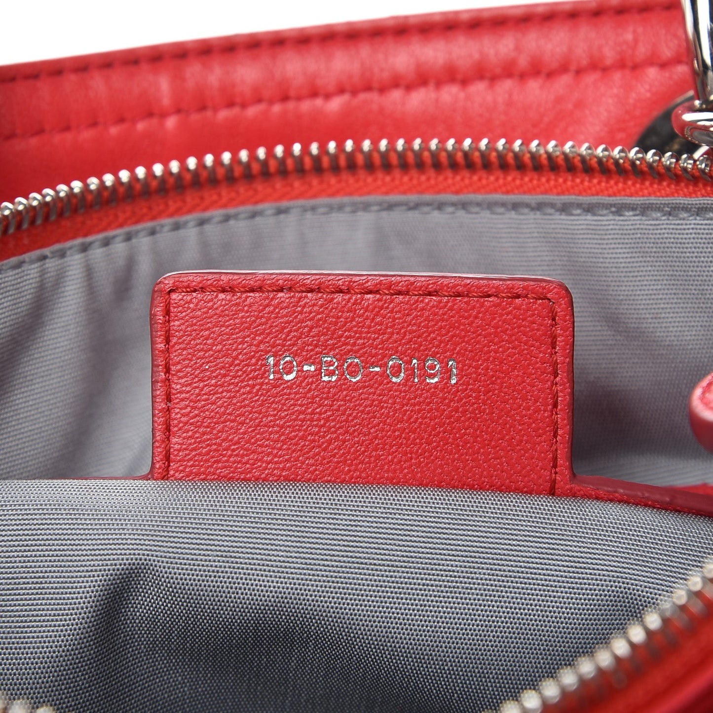 Lambskin Cannage Granville Polochon Coral