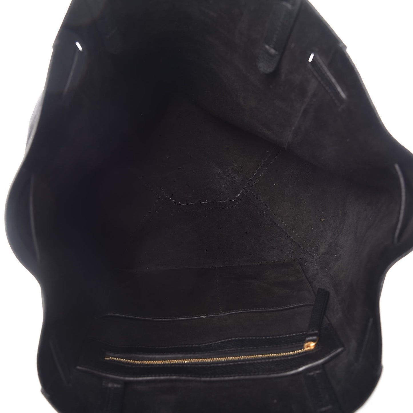 Soft Grained Calfskin Small Belt Cabas Phantom Black