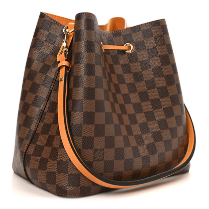 Louis Vuitton Damier Ebene Neonoe MM Safran 3 of 9