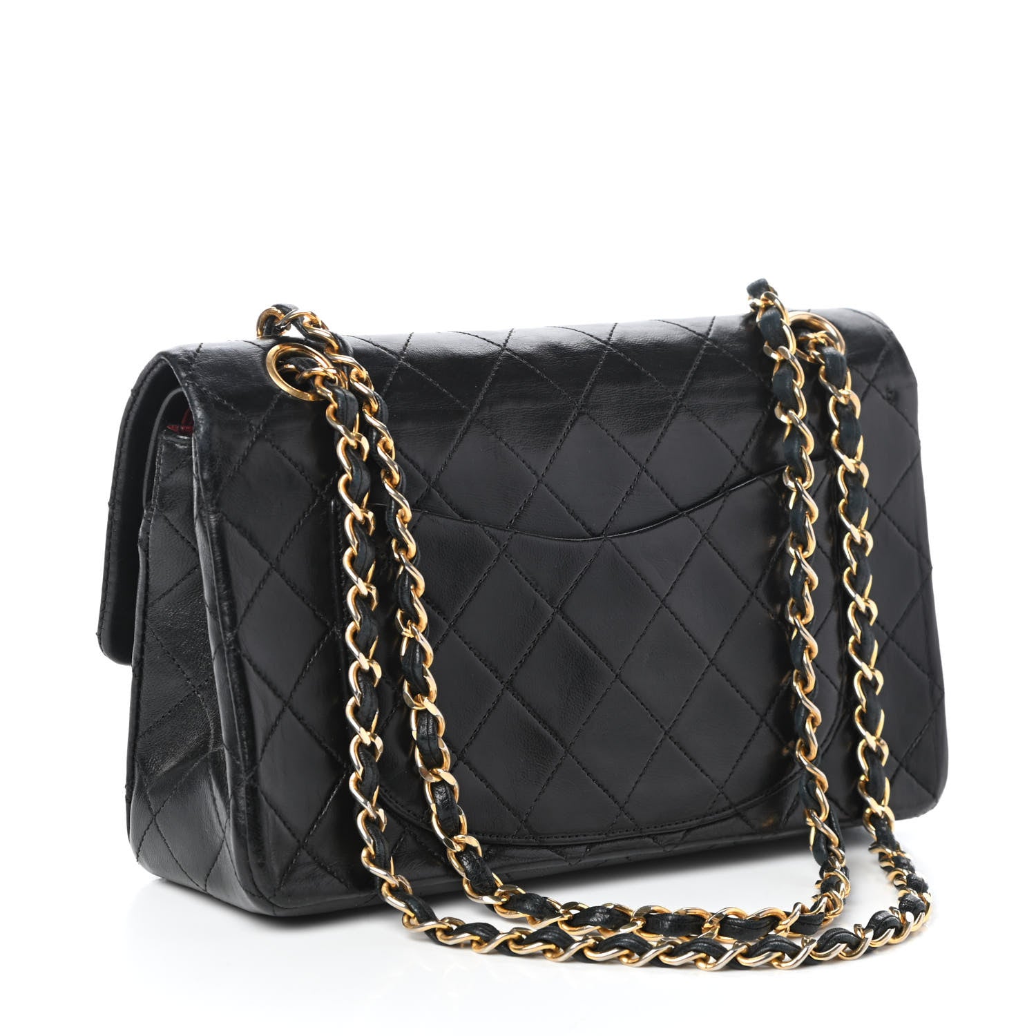 Chanel Lambskin Quilted Small Double Flap Black 3 of 12