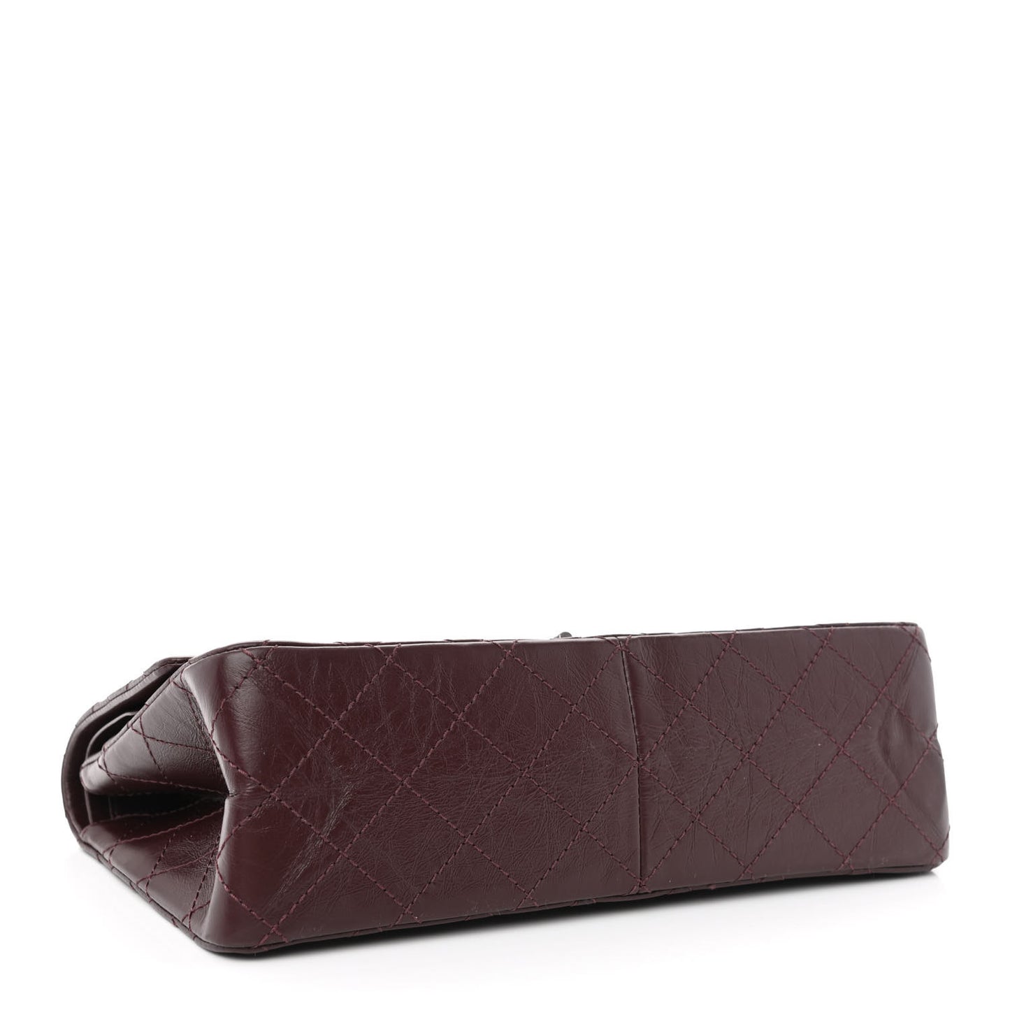 Aged Calfskin Quilted 2.55 Reissue 226 Flap Dark Burgundy