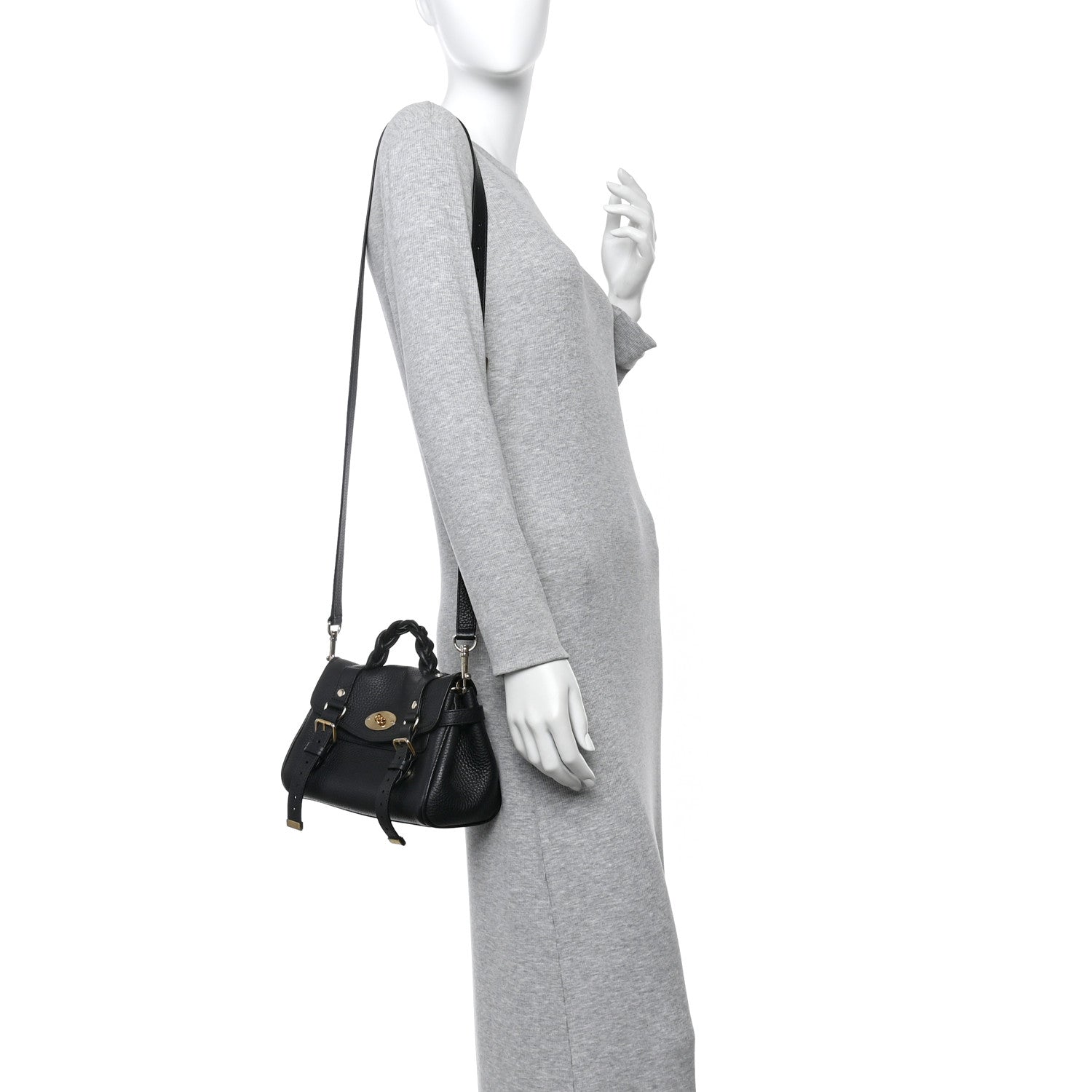Mulberry Heavy Grain Mini Alexa Black 2 of 9