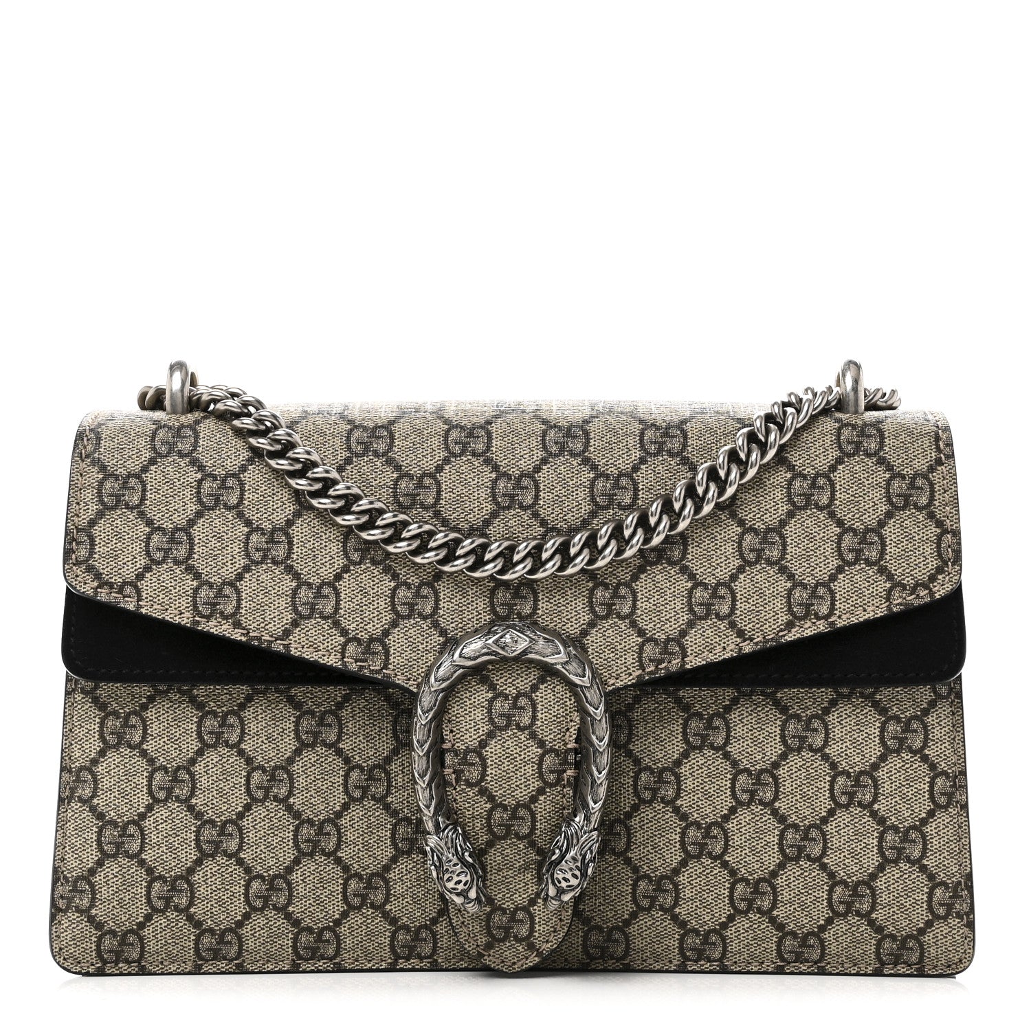 Gucci GG Supreme Monogram Small Dionysus Shoulder Bag Black 1 of 10