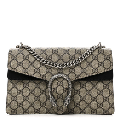 Gucci GG Supreme Monogram Small Dionysus Shoulder Bag Black 1 of 10