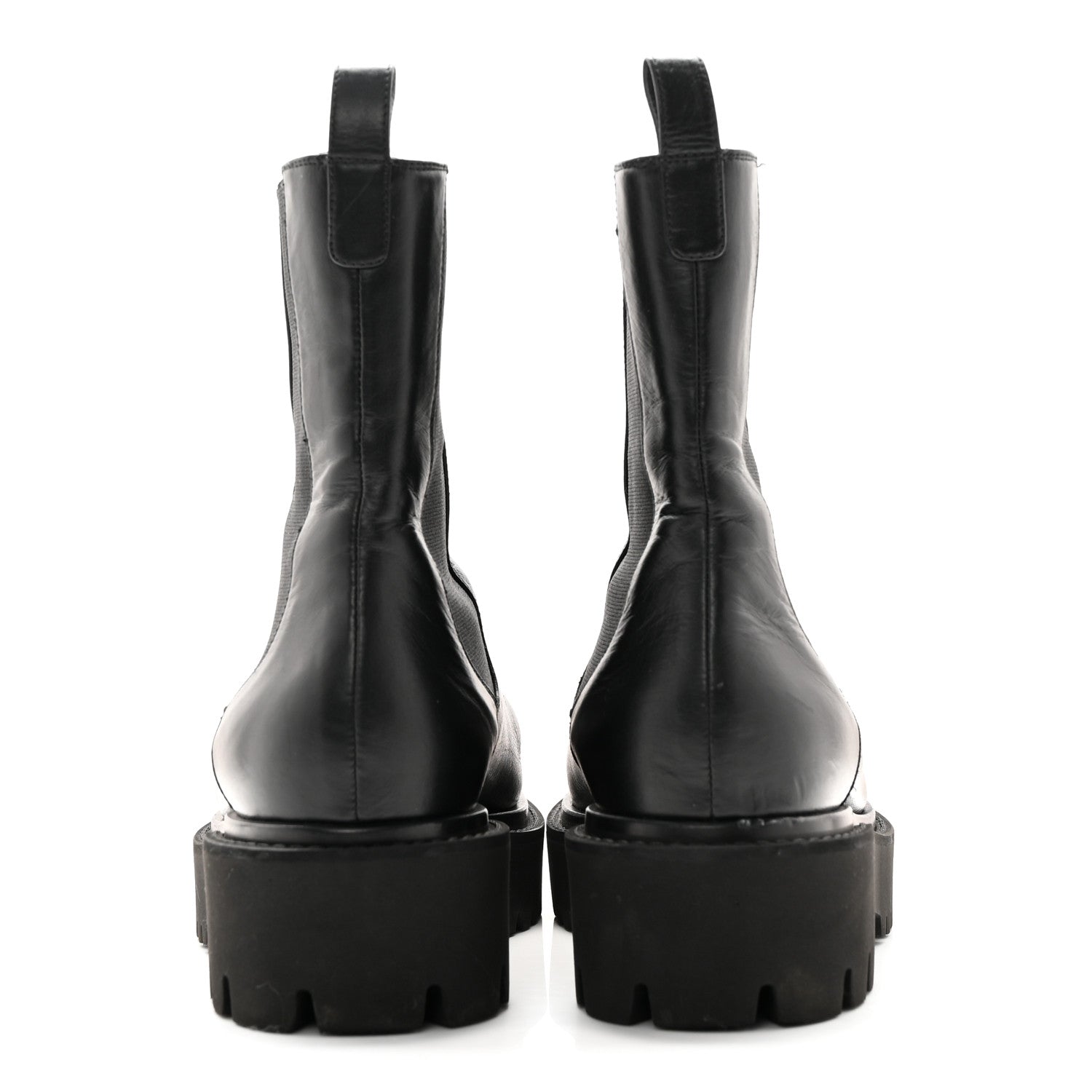 Chanel Crumpled Calfskin Patent Cap Toe Short Boots 39.5 Black 5 of 13