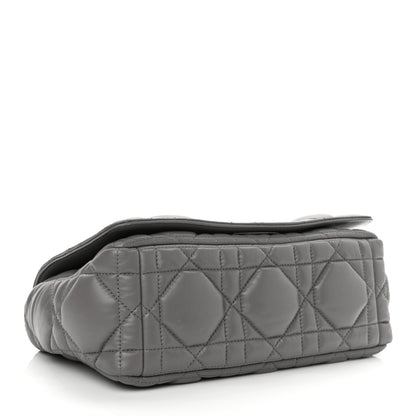 Christian Dior Calfskin Macrocannage Medium Caro Bag Iron Grey 4 of 10