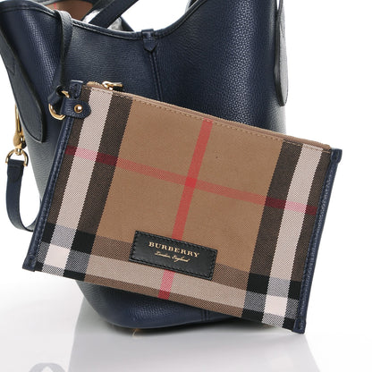 Burberry Grainy Calfskin Medium Honeybrook Tote Navy 6 of 6