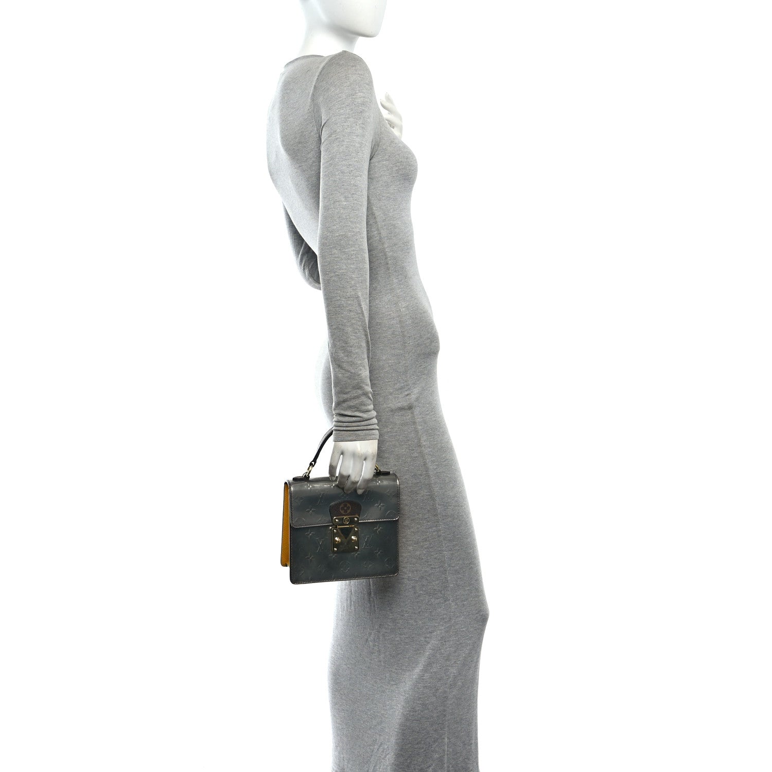 Louis Vuitton Vernis Epi Monogram Spring Street Bitume Metallise 2 of 11