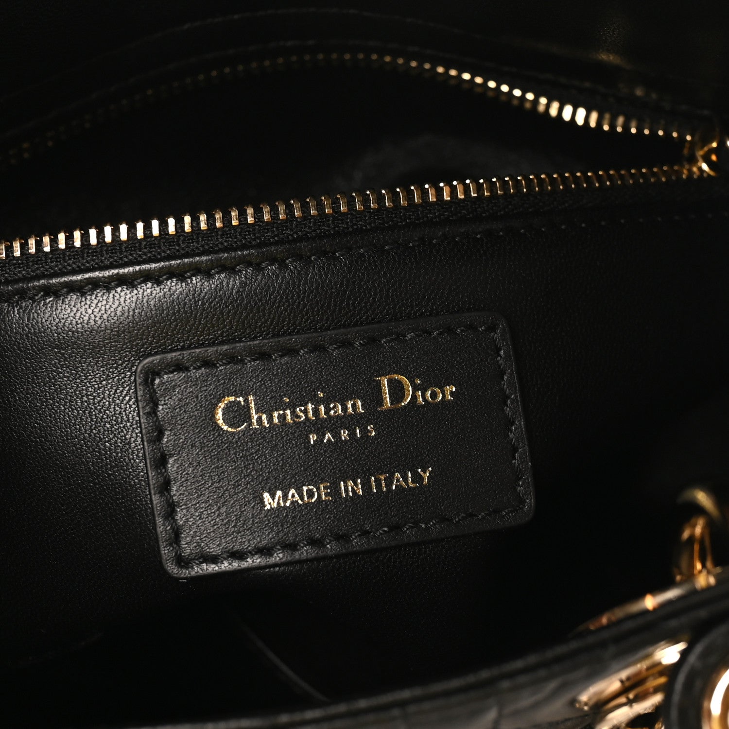 Christian Dior Lambskin Cannage Small My ABCDior Lady Dior Black 6 of 10