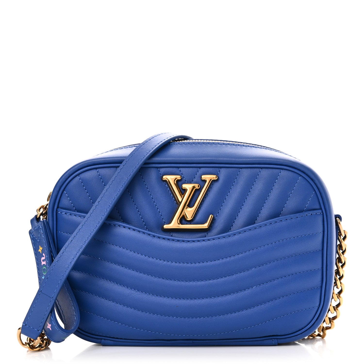 Louis Vuitton Calfskin New Wave Camera Bag Bleu Neon 1 of 10