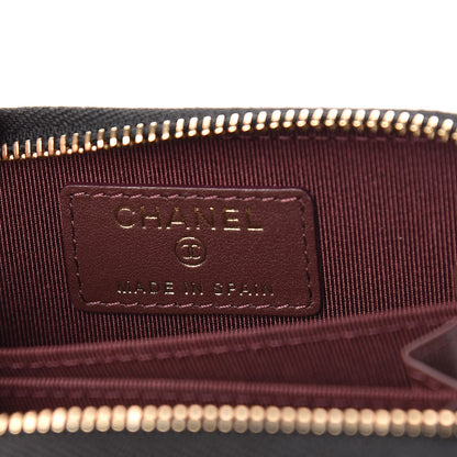 Chanel Caviar Quilted Zip Coin Purse Black 6 of 8