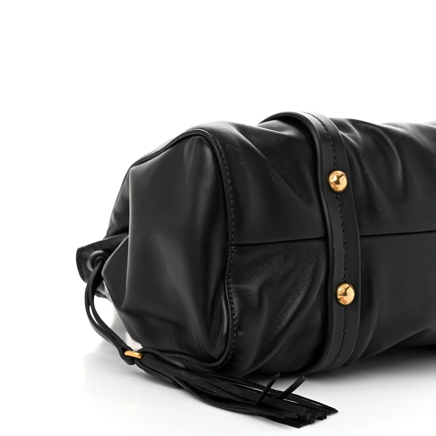 Miu Miu Nappa Joie Satchel Black 8 of 9