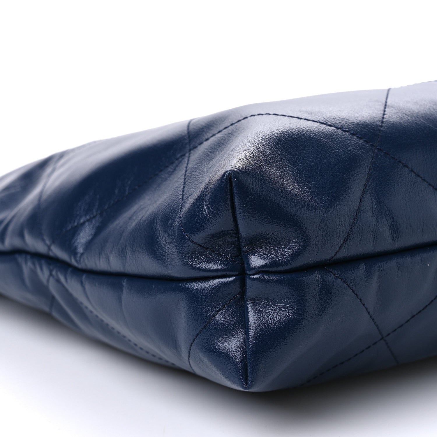 Chanel Shiny Calfskin Quilted Chanel 22 Navy Blue 9 of 10