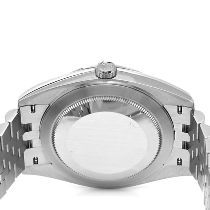 Rolex Stainless Steel 18K White Gold 41mm Oyster Perpetual Datejust Watch White 126334 4 of 5