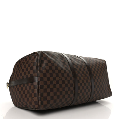 Louis Vuitton Damier Ebene Keepall Bandouliere 55 4 of 10