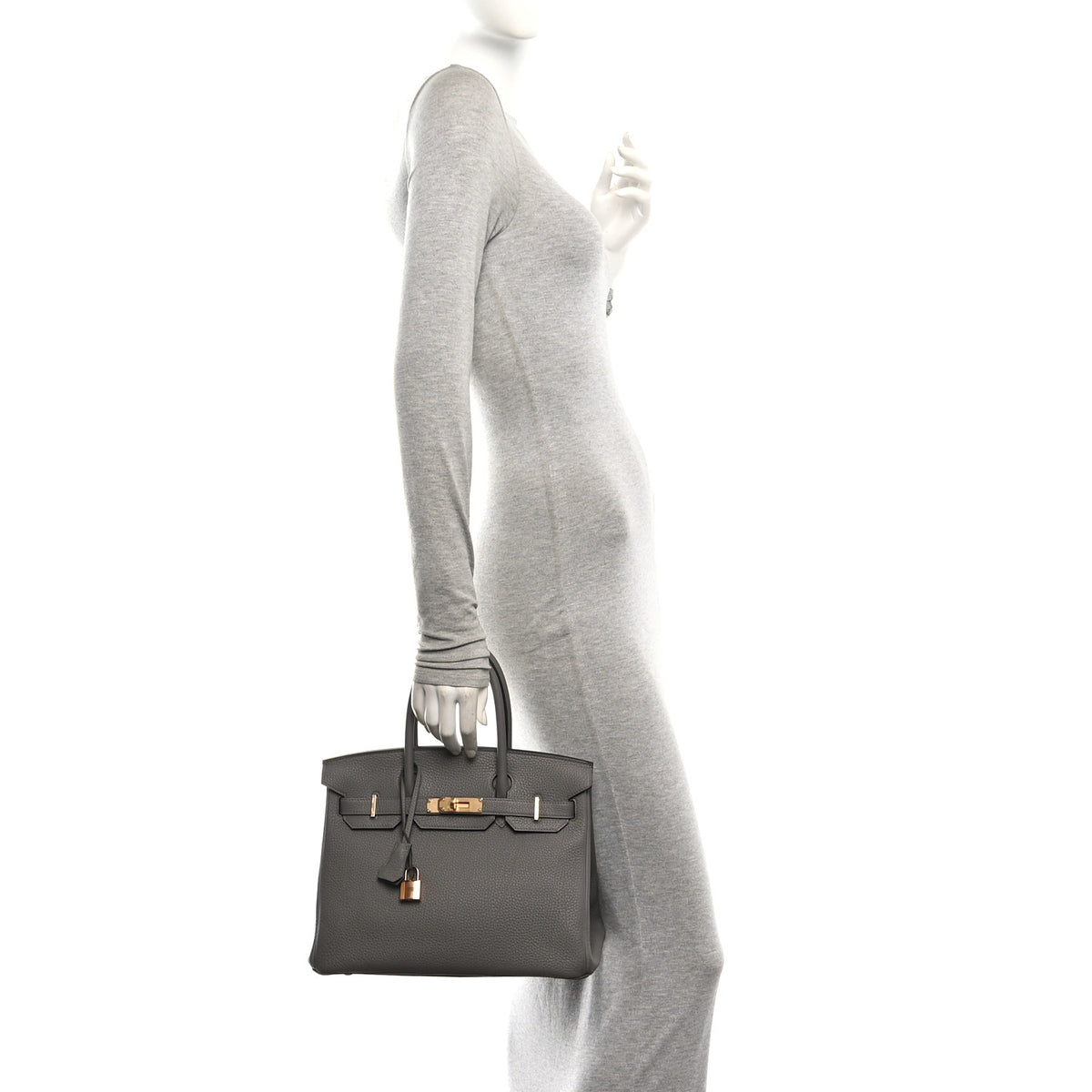 Hermes Togo Birkin 30 Gris Meyer 2 of 10