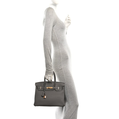 Hermes Togo Birkin 30 Gris Meyer 2 of 10
