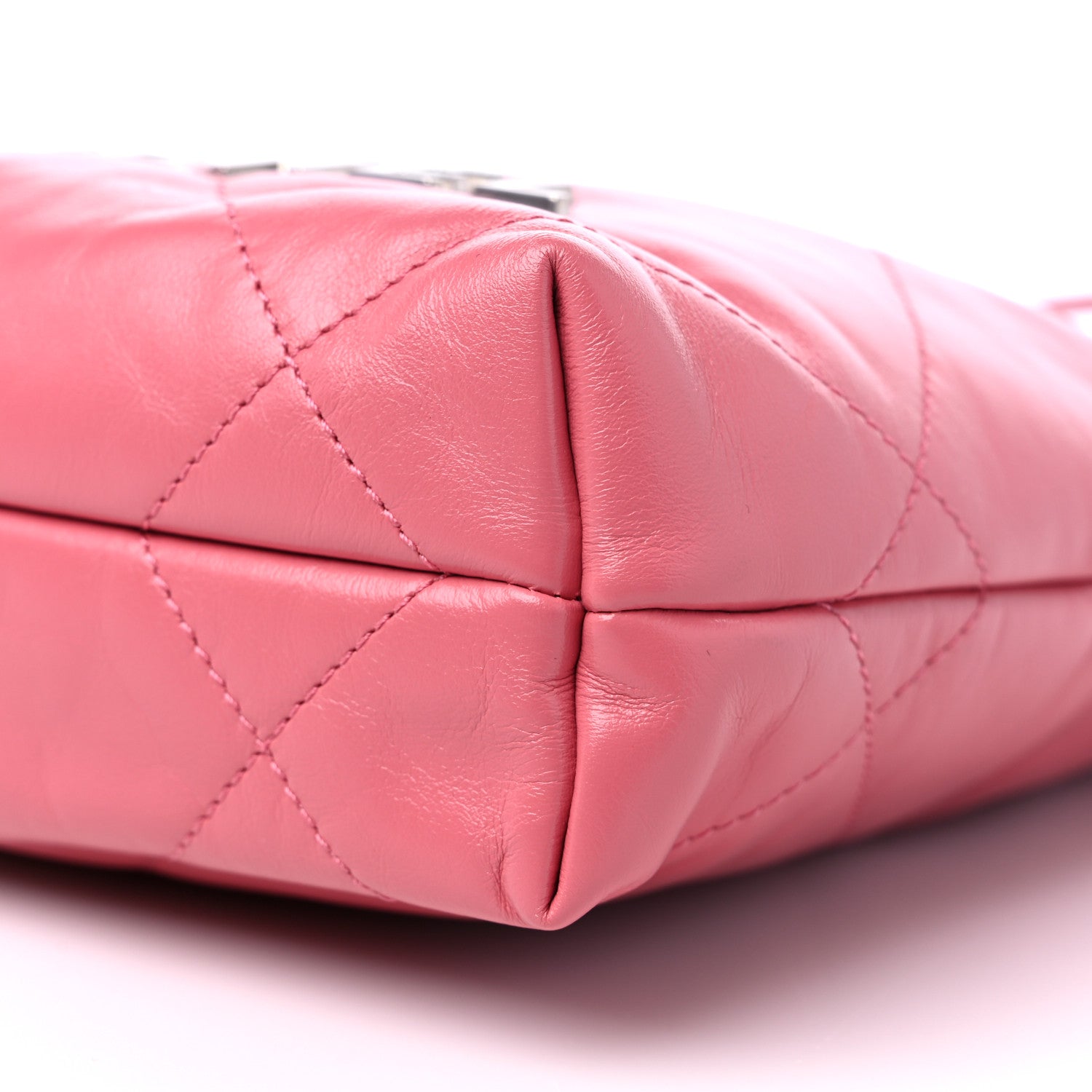 Chanel Shiny Calfskin Quilted Mini Chanel 22 Pink 9 of 10