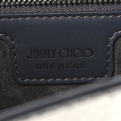 Jimmy Choo Metallic Calfskin Snakeskin Embossed Madeline Crossbody Bag Silver 6 of 13