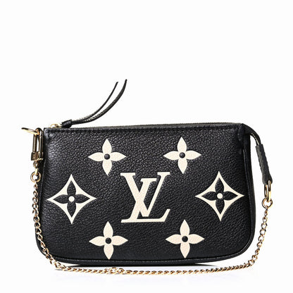 Louis Vuitton Empreinte Monogram Giant Mini Pochette Accessories Black 1 of 5