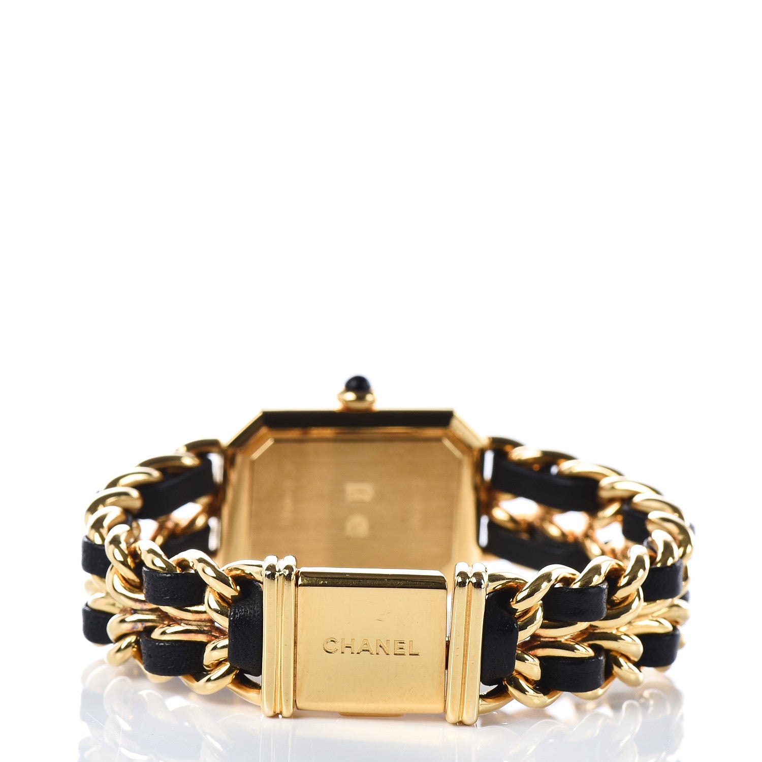 Chanel Stainless Steel Lambskin 20mm Chain Premiere Quartz Watch Gold S 4 of 6