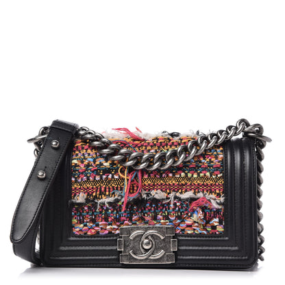 Chanel Tweed Calfskin Small Boy Flap Multicolor 1 of 11