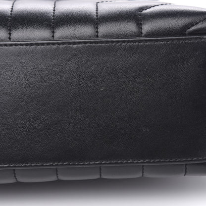Saint Laurent Calfskin Y Quilted Monogram Small Loulou Chain Satchel Black 11 of 14