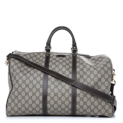 Gucci GG Plus Monogram Medium Carry On Duffle Bag Brown 1 of 21