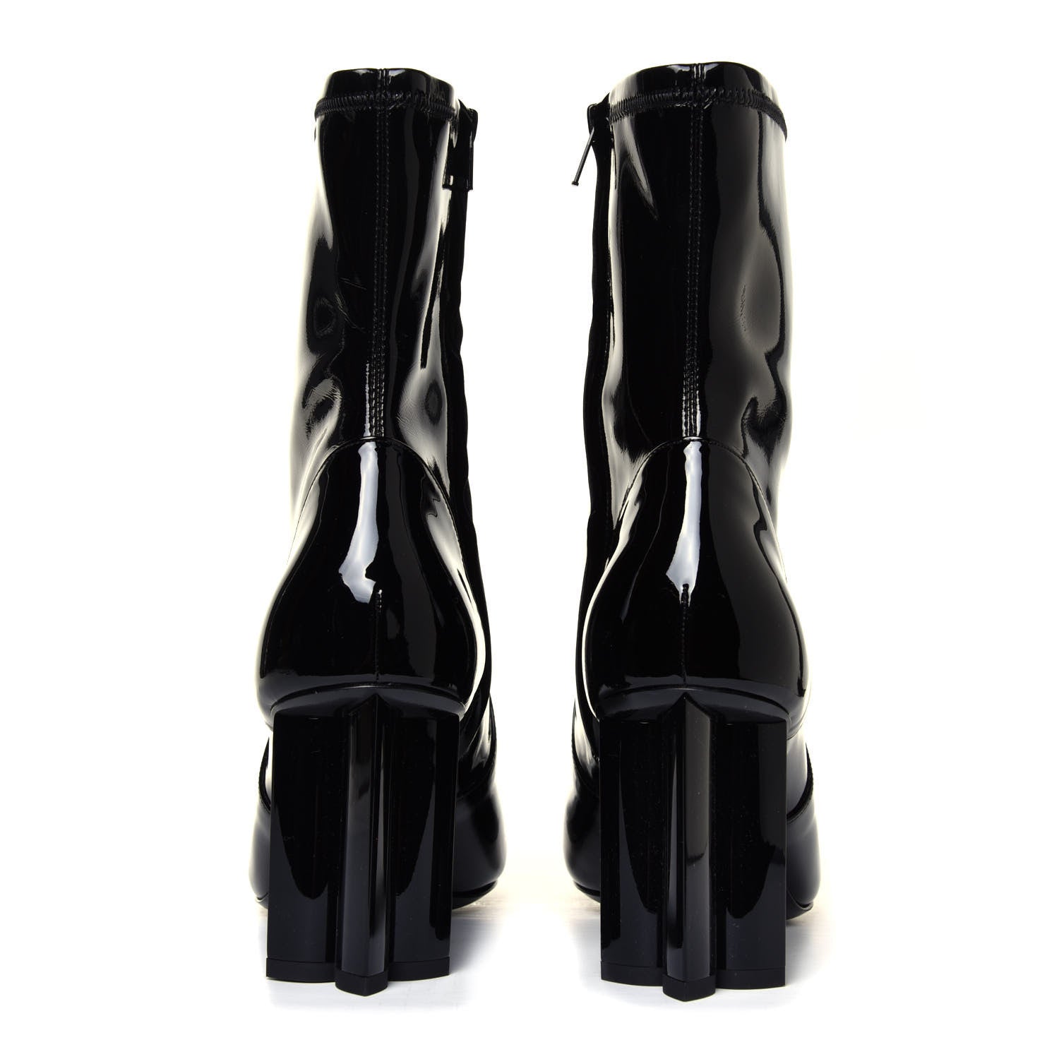 Louis Vuitton Patent Silhouette Ankle Boots 38 Black 10 of 12