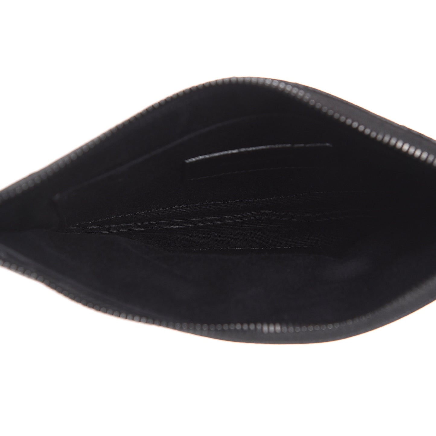 Grain De Poudre Chevron Monogram Bill Pouch Black