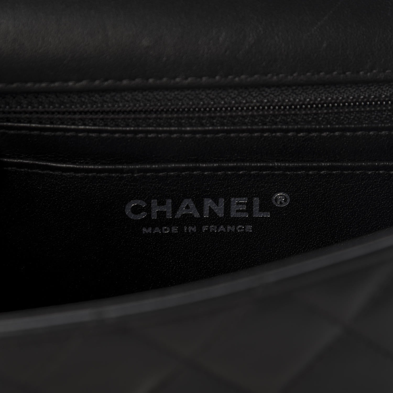 Chanel Lambskin Quilted Mini Rectangular Flap Black 9 of 10