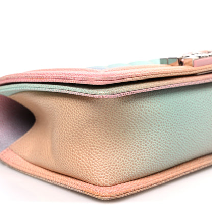 Chanel Caviar Quilted Medium Cuba Rainbow Boy Flap Multicolor 8 of 9
