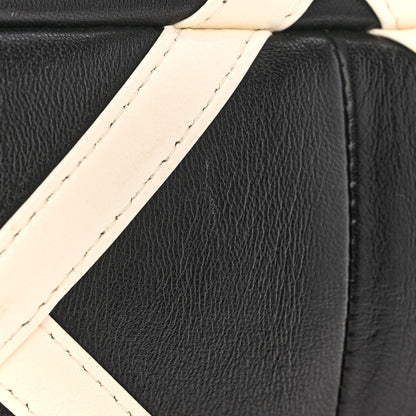 Valentino Garavani Nappa Large Roman Stud Shoulder Bag Black White 10 of 11