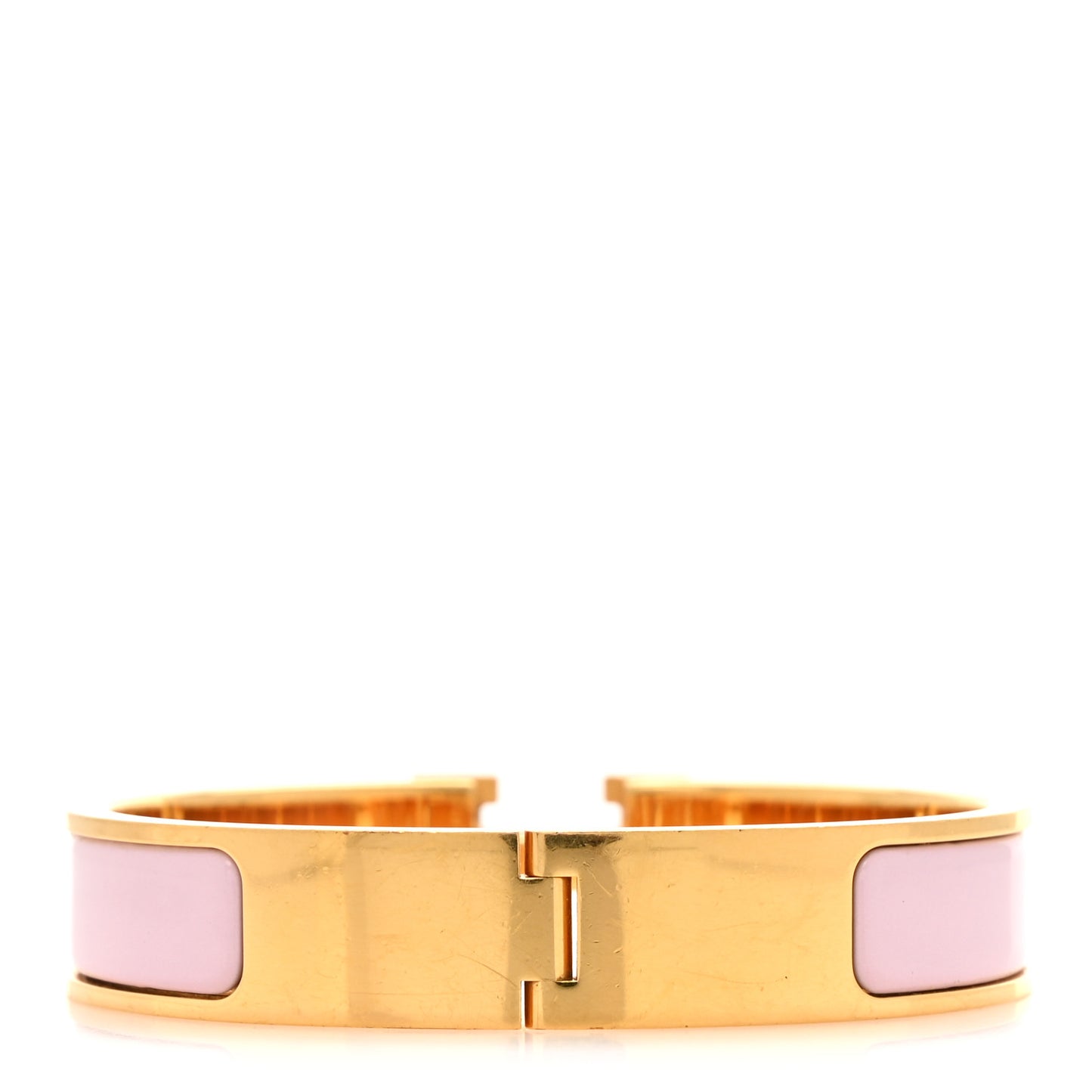 Enamel Narrow Clic Clac H Bracelet PM Rose Dragee