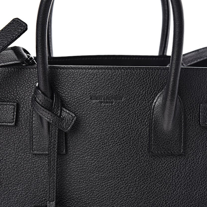 Saint Laurent Grained Calfskin Baby Sac De Jour Black 8 of 10